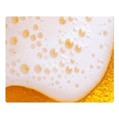 Beer Foam Texture Macro Liquid Bubble Premium Plush Fleece Blanket (large)