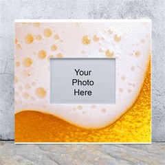 Beer Foam Texture Macro Liquid Bubble White Wall Photo Frame 5  X 7  by Cemarart