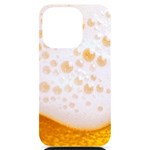 Beer Foam Texture Macro Liquid Bubble iPhone 14 Pro Black UV Print Case Front