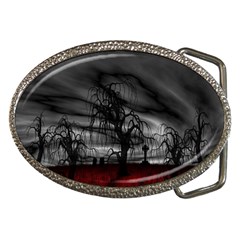 Grave Yard Dark Fantasy Trees Belt Buckles by Cemarart