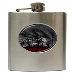 Grave Yard Dark Fantasy Trees Hip Flask (6 oz)