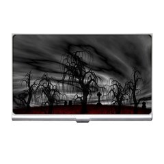 Grave Yard Dark Fantasy Trees Business Card Holder by Cemarart