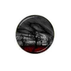 Grave Yard Dark Fantasy Trees Hat Clip Ball Marker