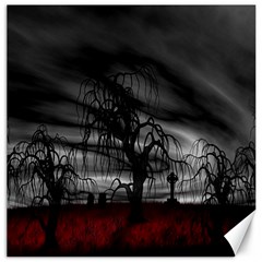 Grave Yard Dark Fantasy Trees Canvas 12  x 12 