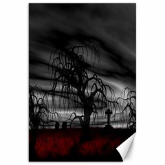 Grave Yard Dark Fantasy Trees Canvas 20  x 30 