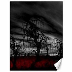 Grave Yard Dark Fantasy Trees Canvas 36  x 48 