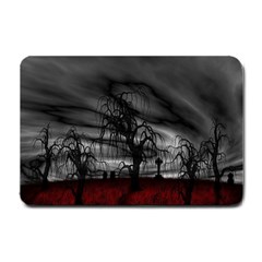 Grave Yard Dark Fantasy Trees Small Doormat