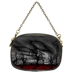 Grave Yard Dark Fantasy Trees Chain Purse (Two Sides)