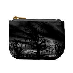 Grave Yard Dark Fantasy Trees Mini Coin Purse by Cemarart