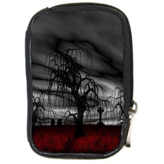 Grave Yard Dark Fantasy Trees Compact Camera Leather Case