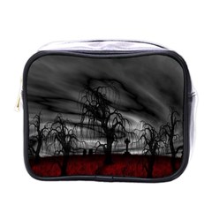 Grave Yard Dark Fantasy Trees Mini Toiletries Bag (One Side)