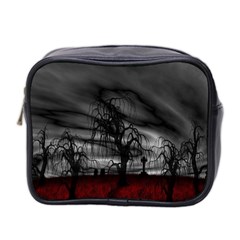 Grave Yard Dark Fantasy Trees Mini Toiletries Bag (Two Sides)