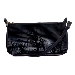 Grave Yard Dark Fantasy Trees Shoulder Clutch Bag by Cemarart