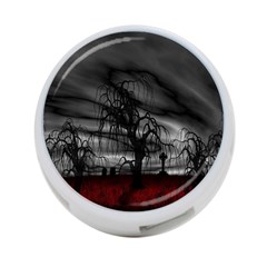 Grave Yard Dark Fantasy Trees 4-port Usb Hub (two Sides) by Cemarart