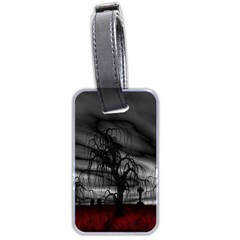 Grave Yard Dark Fantasy Trees Luggage Tag (two sides)