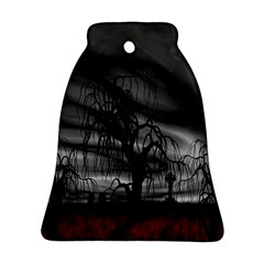 Grave Yard Dark Fantasy Trees Ornament (bell) by Cemarart