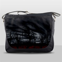 Grave Yard Dark Fantasy Trees Messenger Bag