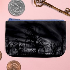 Grave Yard Dark Fantasy Trees Large Coin Purse