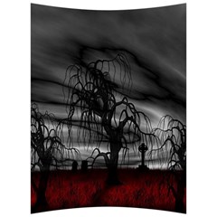 Grave Yard Dark Fantasy Trees Back Support Cushion by Cemarart