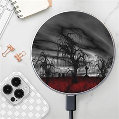 Grave Yard Dark Fantasy Trees Wireless Fast Charger(White)