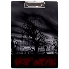 Grave Yard Dark Fantasy Trees A4 Acrylic Clipboard