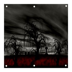 Grave Yard Dark Fantasy Trees Banner and Sign 3  x 3 