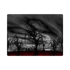 Grave Yard Dark Fantasy Trees Premium Plush Fleece Blanket (Mini)