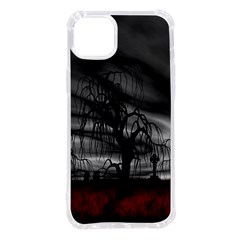 Grave Yard Dark Fantasy Trees Iphone 14 Plus Tpu Uv Print Case by Cemarart