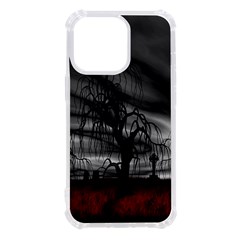 Grave Yard Dark Fantasy Trees Iphone 13 Pro Tpu Uv Print Case by Cemarart