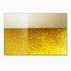 Light Beer Texture Foam Drink In A Glass Postcard 4 x 6  (pkg Of 10) by Cemarart