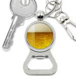 Light Beer Texture Foam Drink In A Glass Bottle Opener Key Chain Front