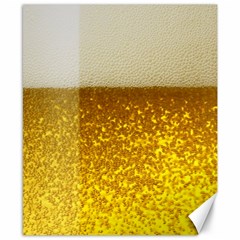 Light Beer Texture Foam Drink In A Glass Canvas 8  X 10  by Cemarart