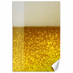 Light Beer Texture Foam Drink In A Glass Canvas 20  X 30  by Cemarart