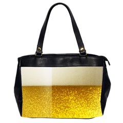 Light Beer Texture Foam Drink In A Glass Oversize Office Handbag (2 Sides) by Cemarart