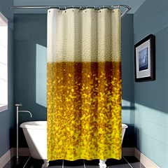 Light Beer Texture Foam Drink In A Glass Shower Curtain 36  X 72  (stall)  by Cemarart