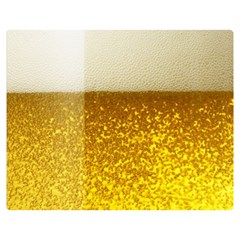 Light Beer Texture Foam Drink In A Glass Two Sides Premium Plush Fleece Blanket (medium) by Cemarart