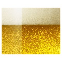 Light Beer Texture Foam Drink In A Glass Premium Plush Fleece Blanket (medium) by Cemarart