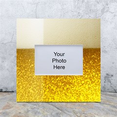 Light Beer Texture Foam Drink In A Glass White Box Photo Frame 4  X 6  by Cemarart