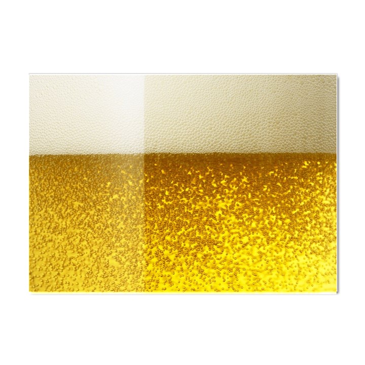 Light Beer Texture Foam Drink In A Glass Crystal Sticker (A4)