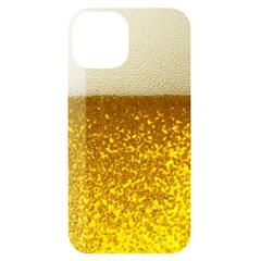 Light Beer Texture Foam Drink In A Glass Iphone 14 Black Uv Print Case by Cemarart