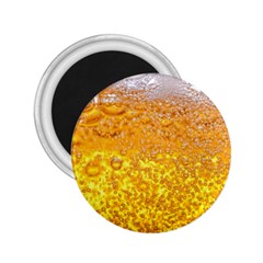 Liquid Bubble Drink Beer With Foam Texture 2 25  Magnets by Cemarart