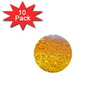 Liquid Bubble Drink Beer With Foam Texture 1  Mini Buttons (10 pack)  Front