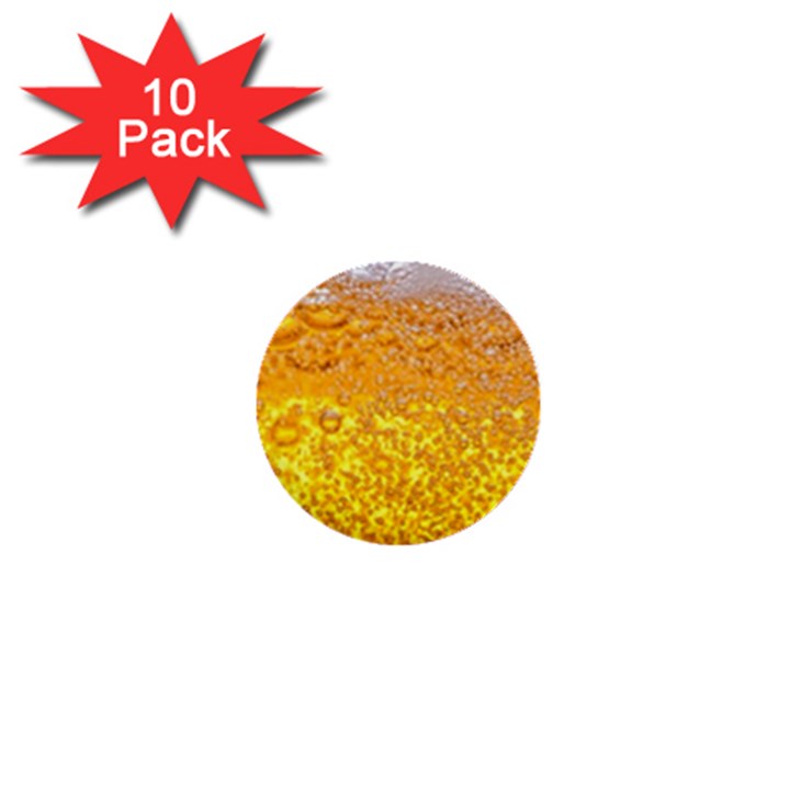 Liquid Bubble Drink Beer With Foam Texture 1  Mini Buttons (10 pack) 