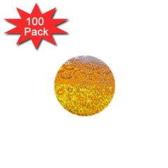 Liquid Bubble Drink Beer With Foam Texture 1  Mini Buttons (100 Pack)  by Cemarart