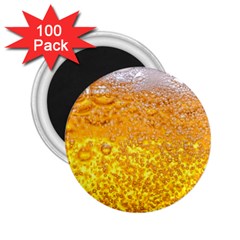 Liquid Bubble Drink Beer With Foam Texture 2 25  Magnets (100 Pack)  by Cemarart