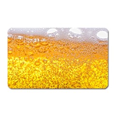 Liquid Bubble Drink Beer With Foam Texture Magnet (rectangular) by Cemarart