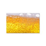 Liquid Bubble Drink Beer With Foam Texture Sticker Rectangular (10 pack) Front