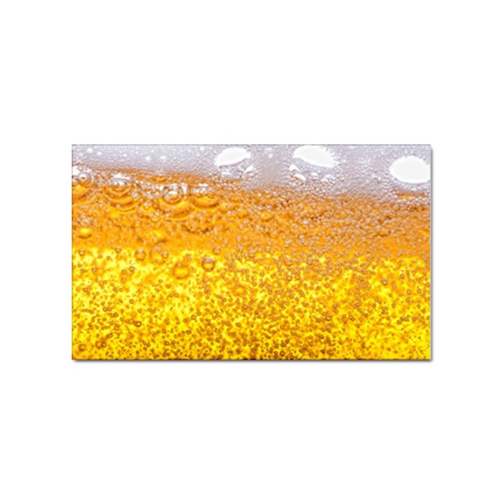 Liquid Bubble Drink Beer With Foam Texture Sticker Rectangular (10 pack)