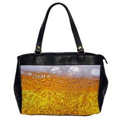 Liquid Bubble Drink Beer With Foam Texture Oversize Office Handbag by Cemarart