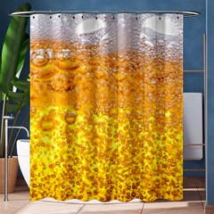 Liquid Bubble Drink Beer With Foam Texture Shower Curtain 60  X 72  (medium)  by Cemarart